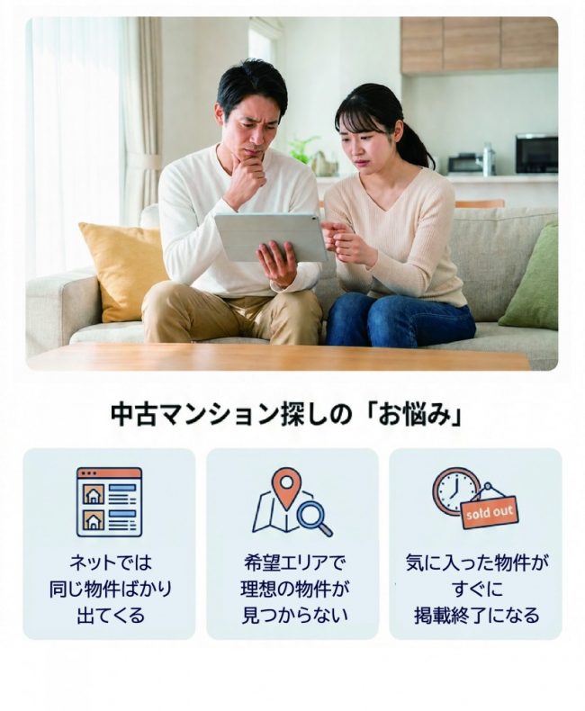 中古マンション探しのお悩み